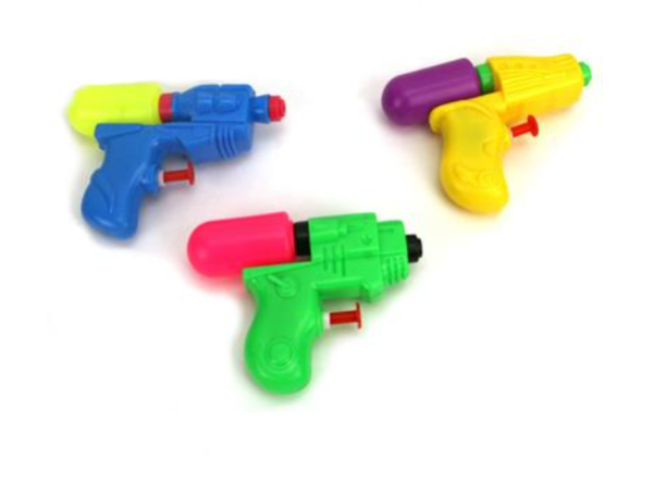 3 er Pack kleine Wasserpistole Mini 12 cm